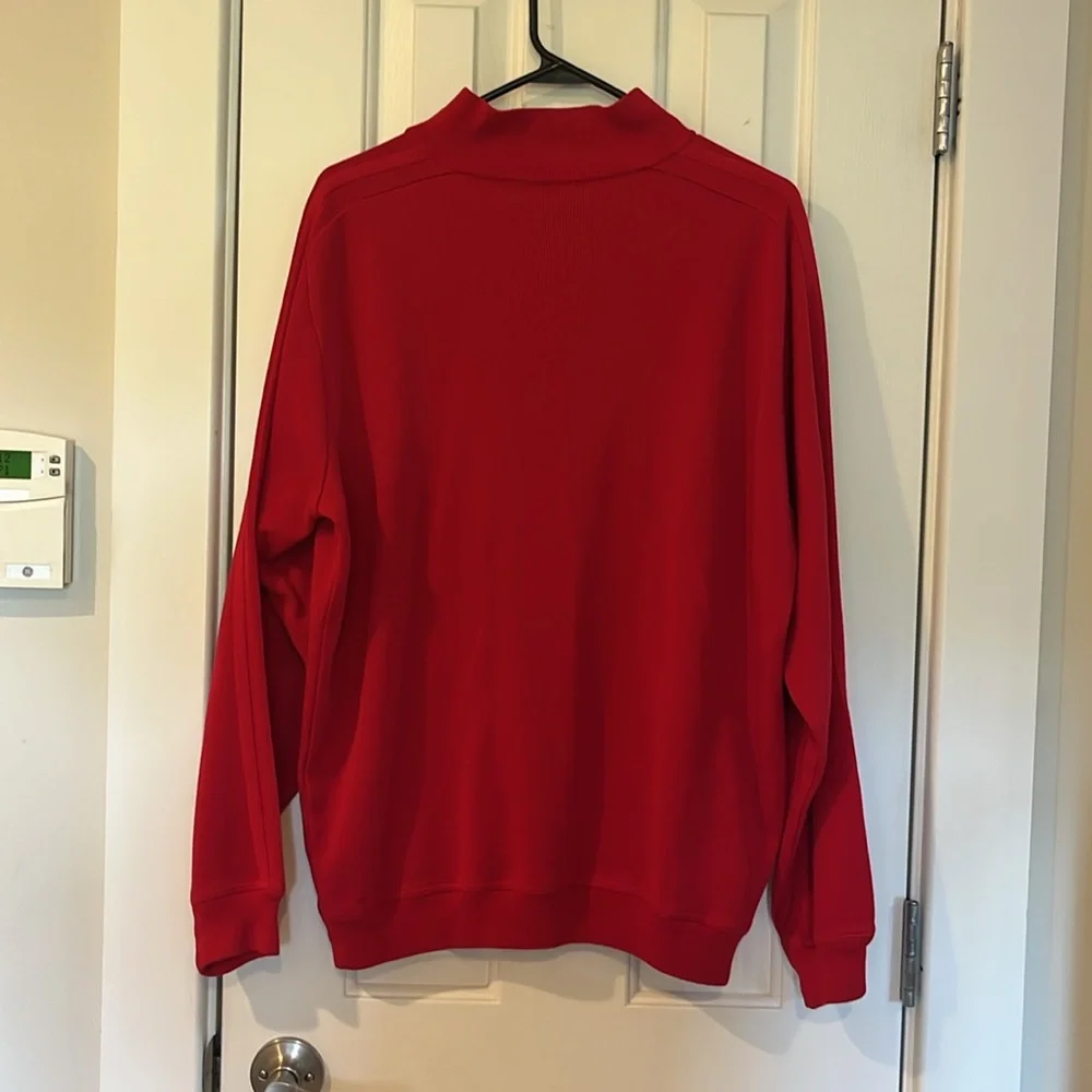 St Croix Men's Red Sweater made in USA USED size L - Picture 7 of 13